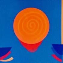 Orange and blue space